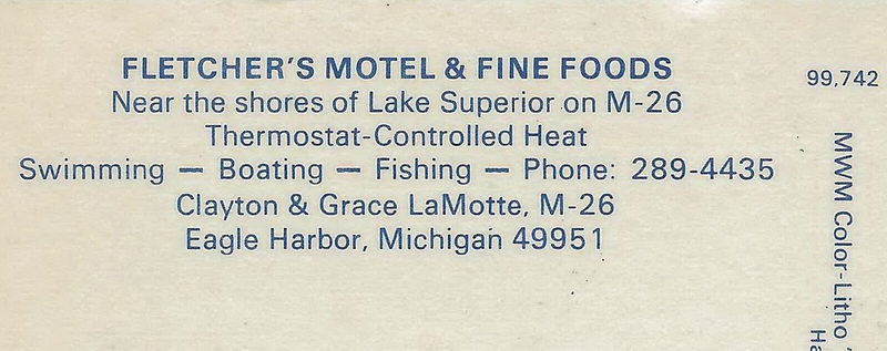 Eagle Harbor Inn (Fletchers Motel) - Postcard (newer photo)